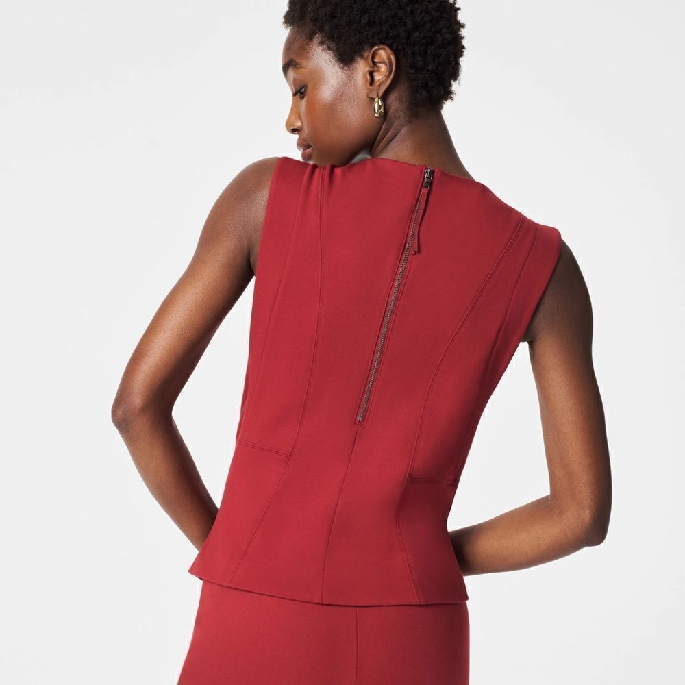 SPANX NWT The Perfect V-Neck Seamed Top 3X